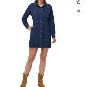 Frye Blue Denim Mini Dress